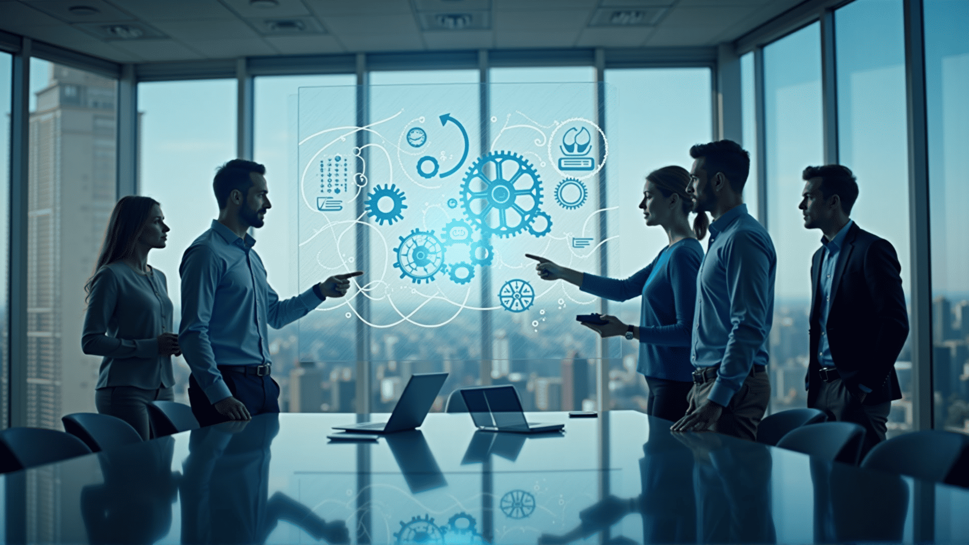 Business efficiency gears